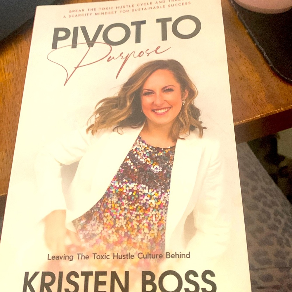Paper back book Pivot to Purpose